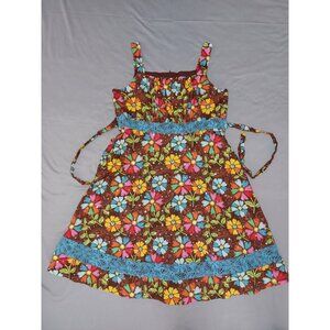 Girls Dress ASHLEY ANN Brown floral Girls size 16